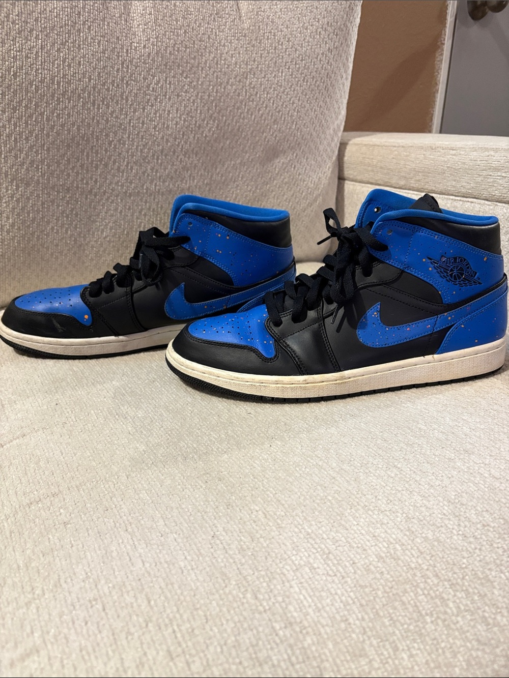 Men’s Nike High-Top Sneakers in Blue and Black